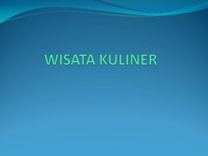 WISATA KULINER