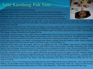 SATE KAMBING PAK YANI