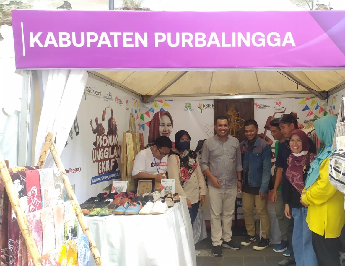 Perkenalkan Potensi Ekonomi Kreatif Purbalingga ,Dinporapar Ikuti Pameran Semarak Jejak Kabupaten/Kota Kreatif 2023